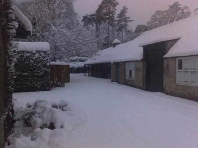 Workshop under snow